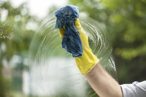 Professional hot water extraction on carpet fibers